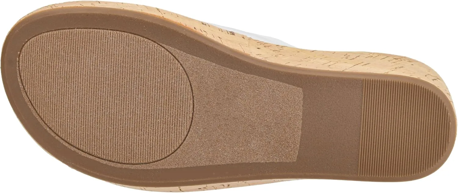 Corkys Footwear Women's Twinsie 2.5-Inch Wedge - Featuring Plush EVA Insoles For All Day Comfort, Rhinestone Buckles On The Straps, Gold Rand, And Slip-on Technology