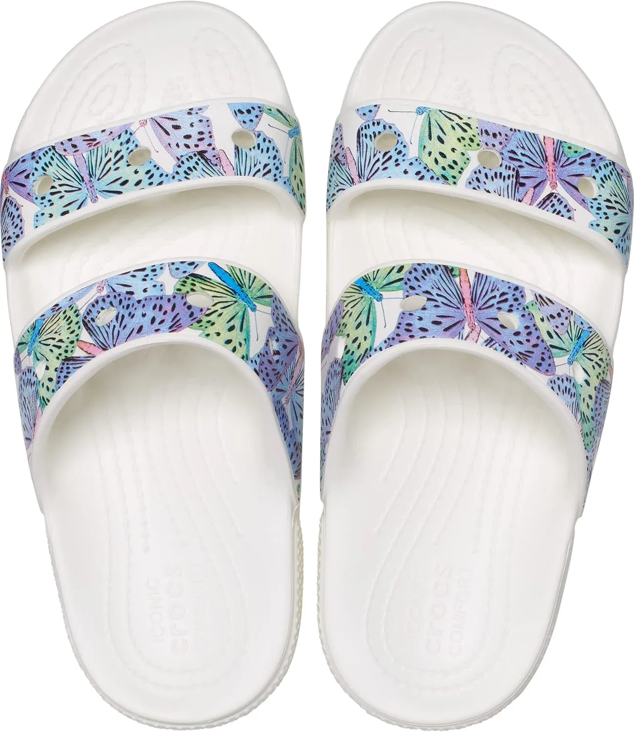 Crocs Unisex-Adult Classic Smiley Sandal Slide