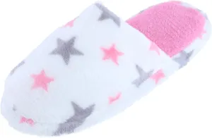 CTM Girl's Night Star Slip On Slippers