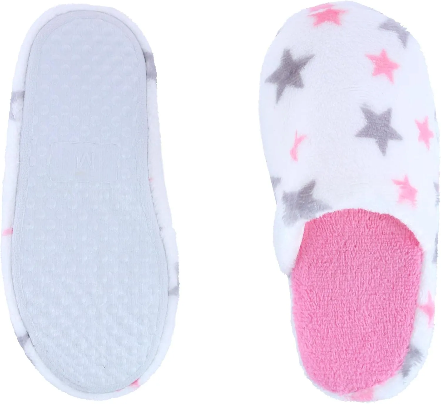 CTM Girl's Night Star Slip On Slippers