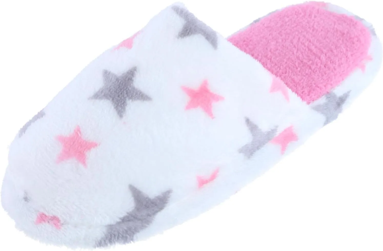 CTM Girl's Night Star Slip On Slippers