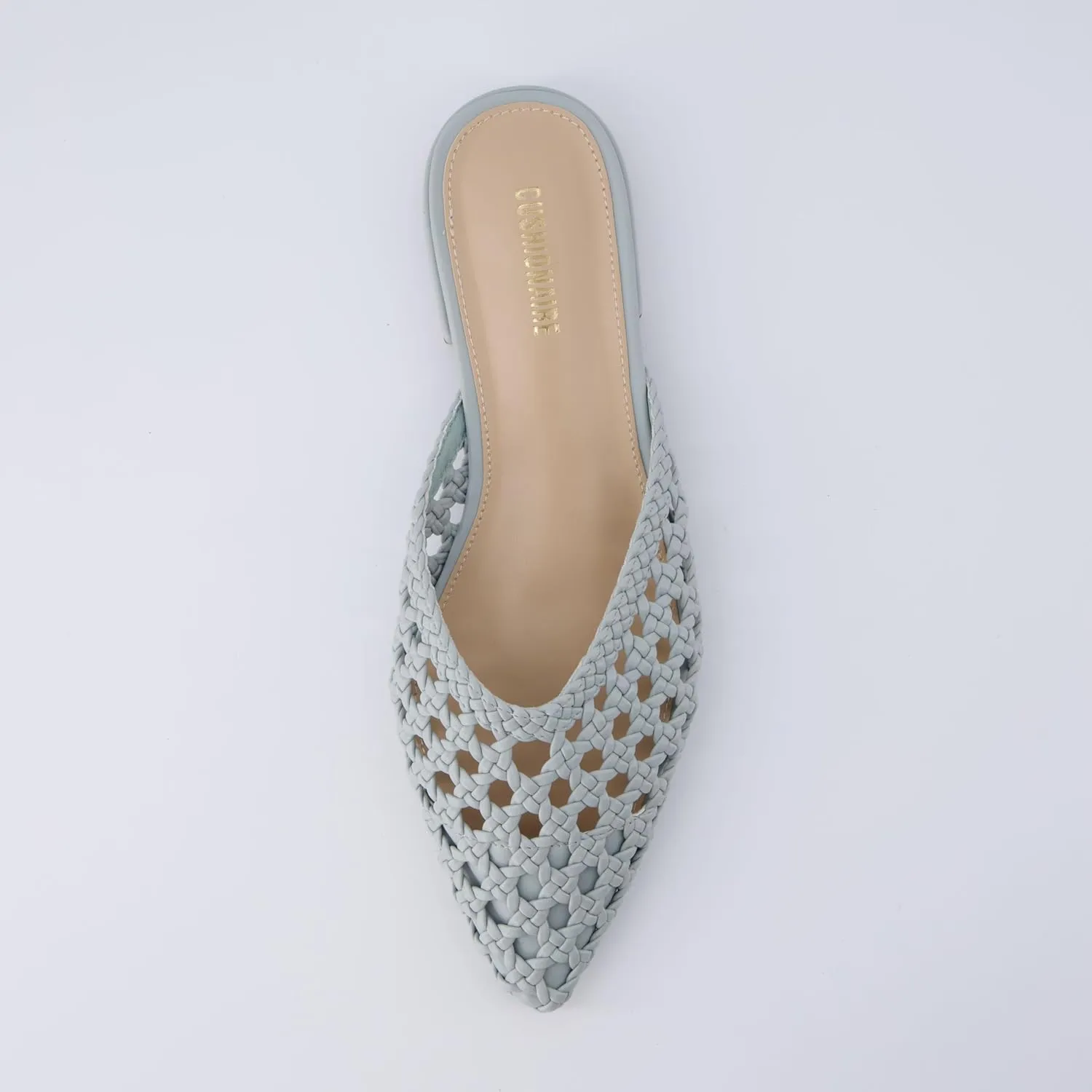 CUSHIONAIRE Women's Behold Woven Mule  Memory Foam, Wide Widths Available