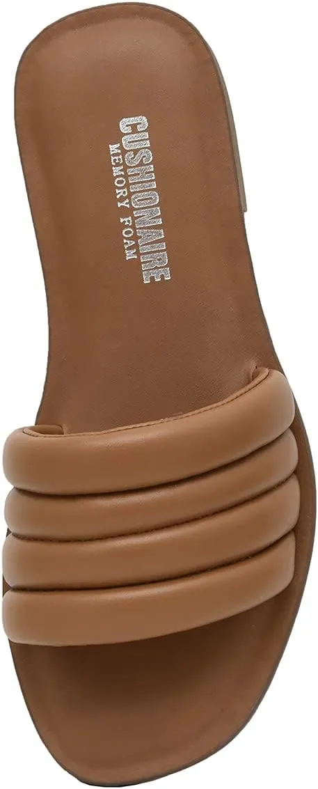 CUSHIONAIRE Women's Helen slide sandal  Memory Foam