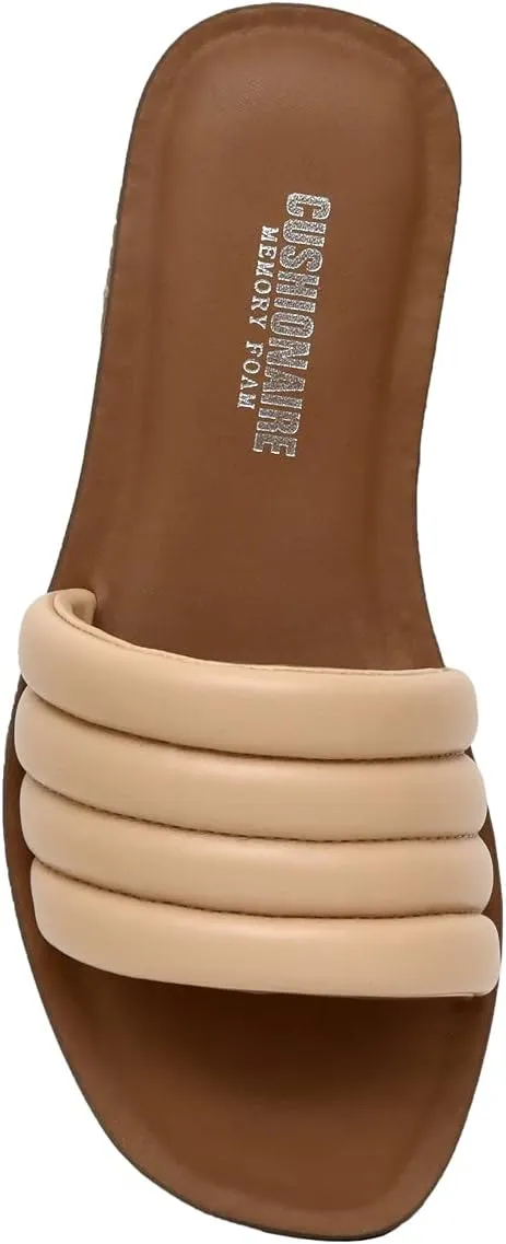 CUSHIONAIRE Women's Helen slide sandal  Memory Foam