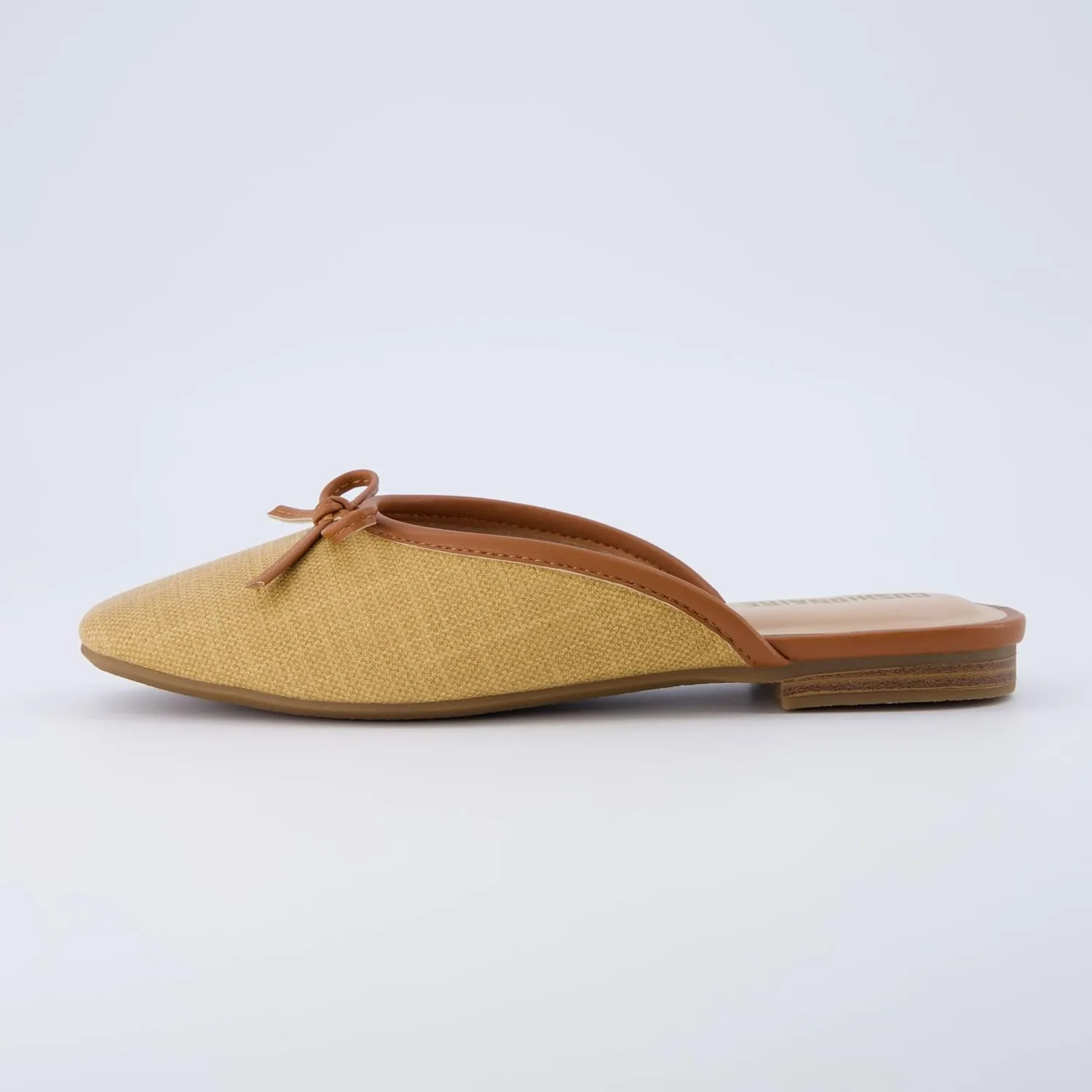 CUSHIONAIRE Women's Jade Bow Mule  Memory Foam, Wide Widths Available