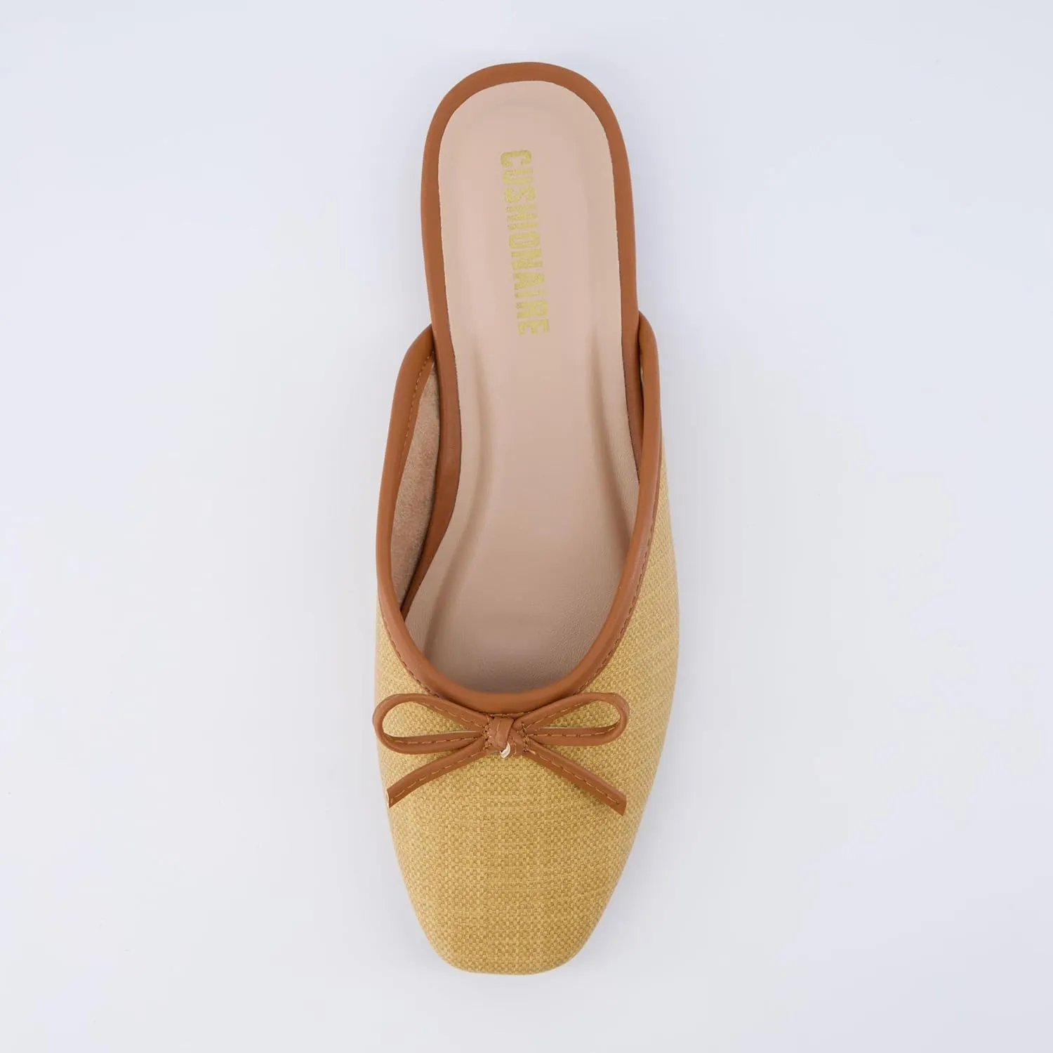 CUSHIONAIRE Women's Jade Bow Mule  Memory Foam, Wide Widths Available