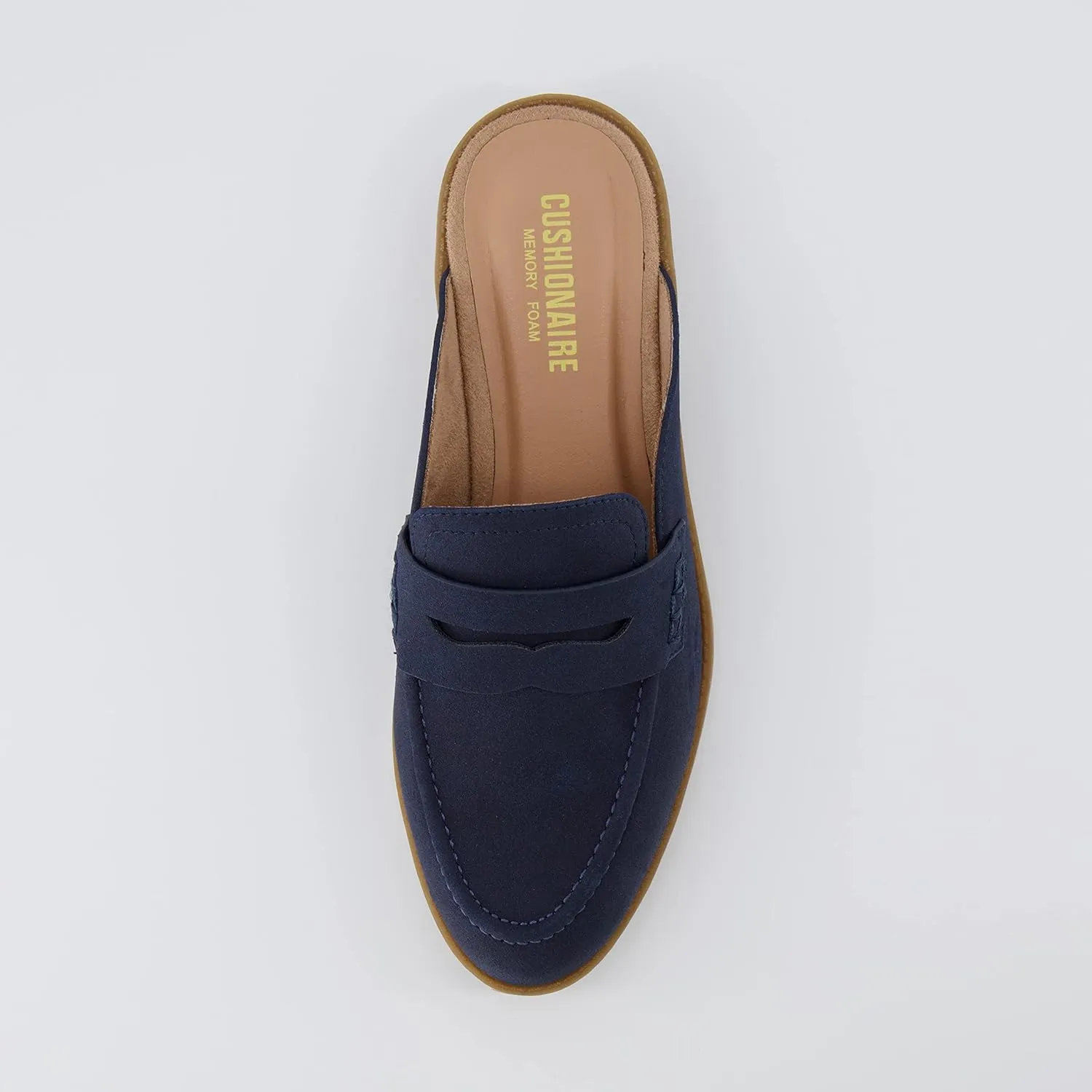 CUSHIONAIRE Women's Prescott Slip On Mule  Memory Foam, Wide Widths Available