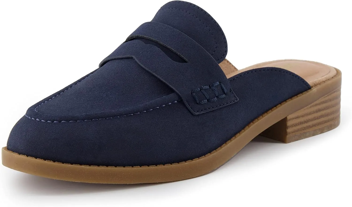 CUSHIONAIRE Women's Prescott Slip On Mule  Memory Foam, Wide Widths Available