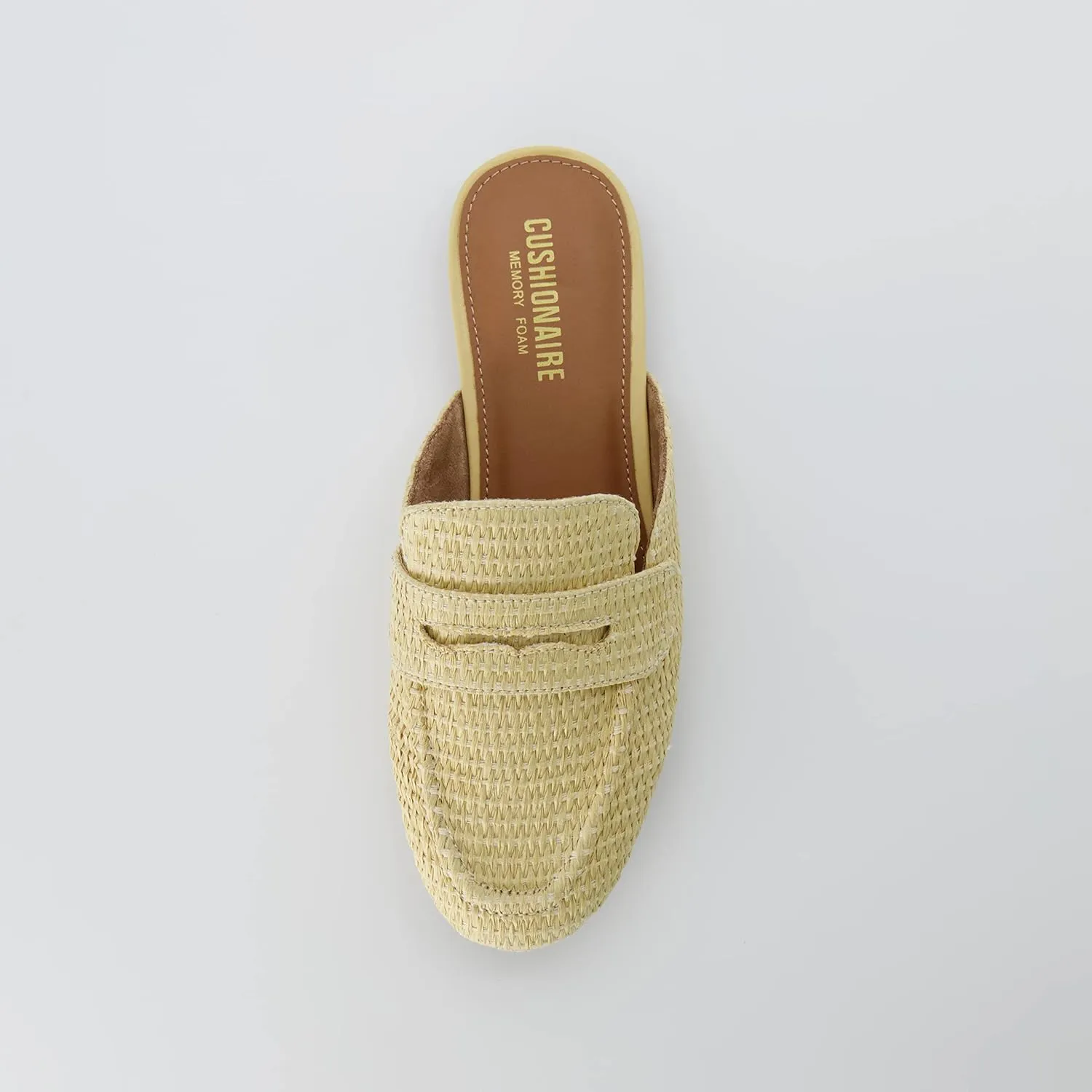 CUSHIONAIRE Women's Yale Slip On Mule  Memory Foam, Wide Widths Available
