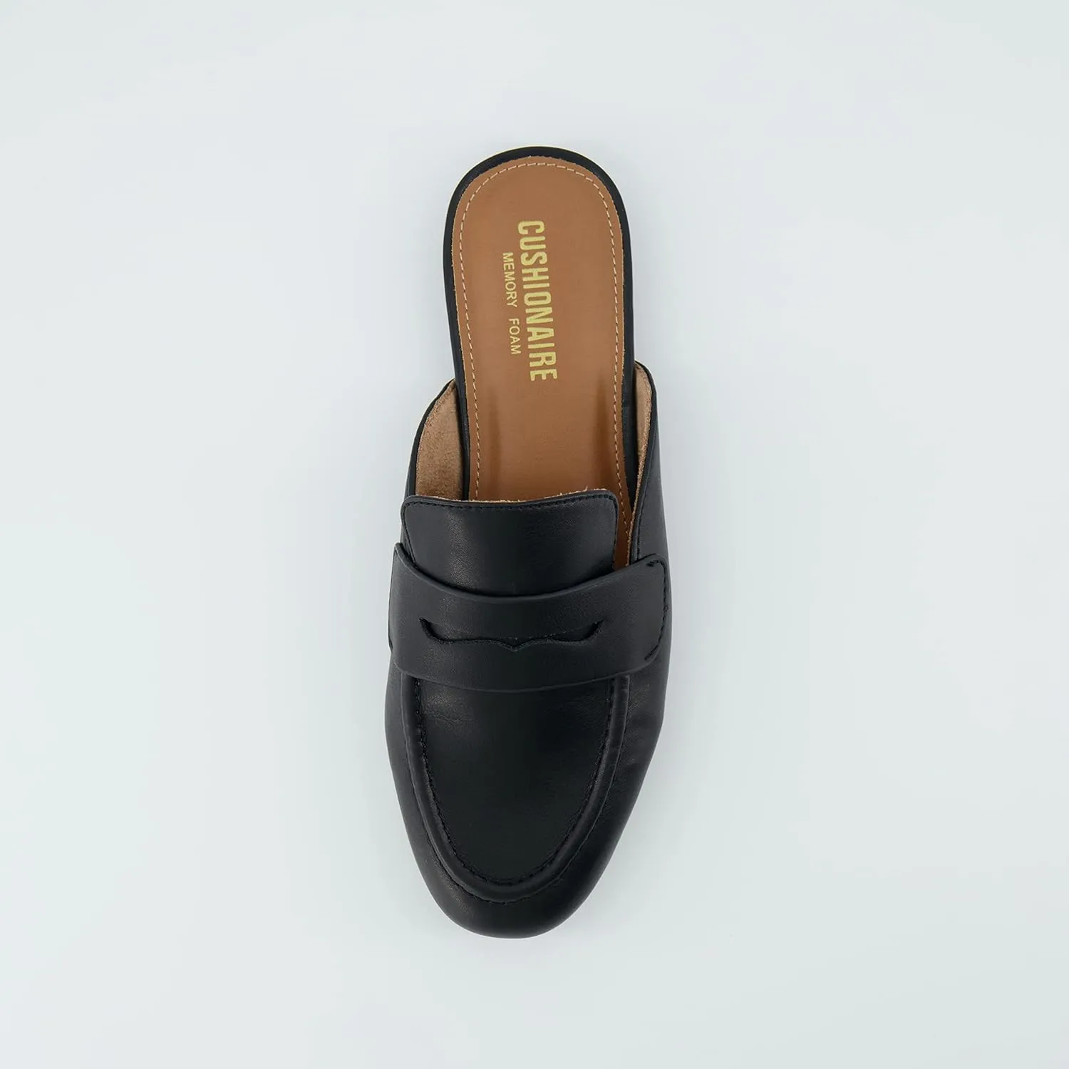 CUSHIONAIRE Women's Yale Slip On Mule  Memory Foam, Wide Widths Available