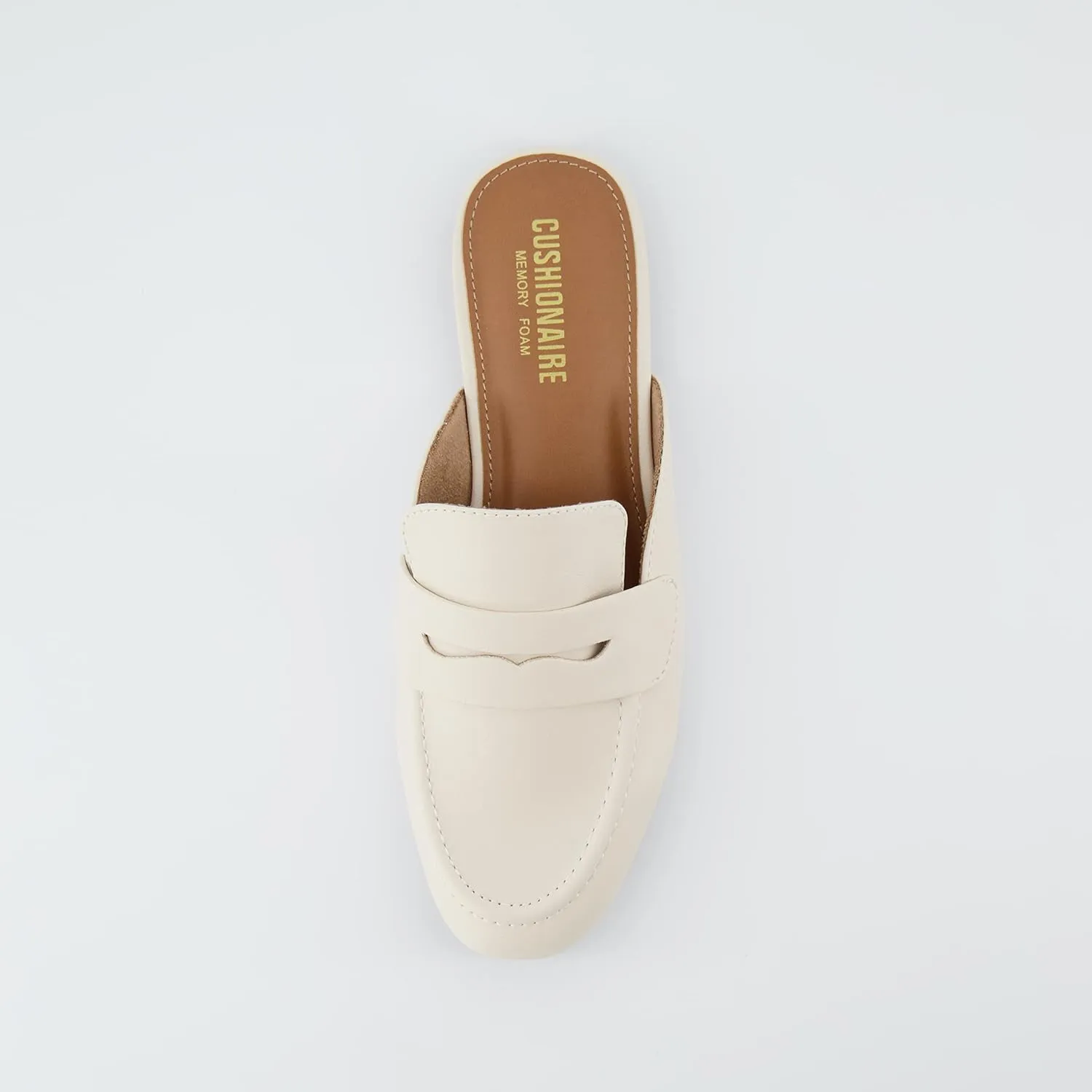 CUSHIONAIRE Women's Yale Slip On Mule  Memory Foam, Wide Widths Available