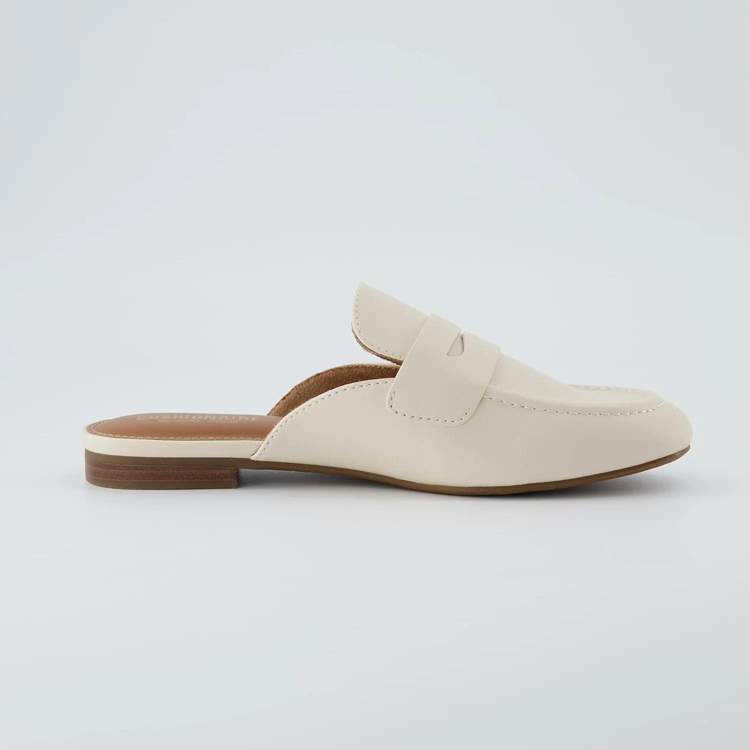CUSHIONAIRE Women's Yale Slip On Mule  Memory Foam, Wide Widths Available