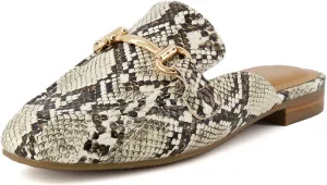 CUSHIONAIRE Women's Yates Buckle Slip On Mule  Memory Foam, Wide Widths Available