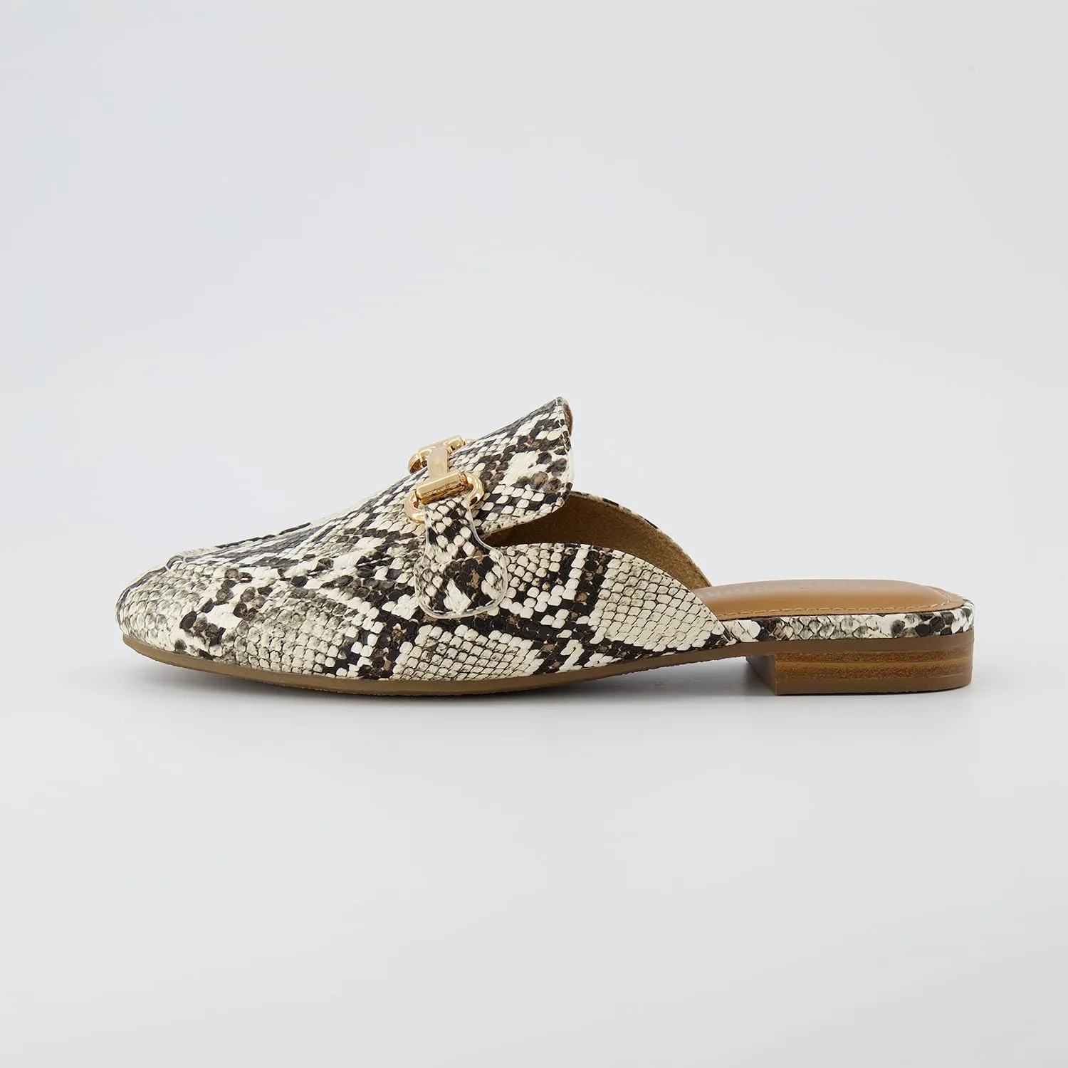 CUSHIONAIRE Women's Yates Buckle Slip On Mule  Memory Foam, Wide Widths Available