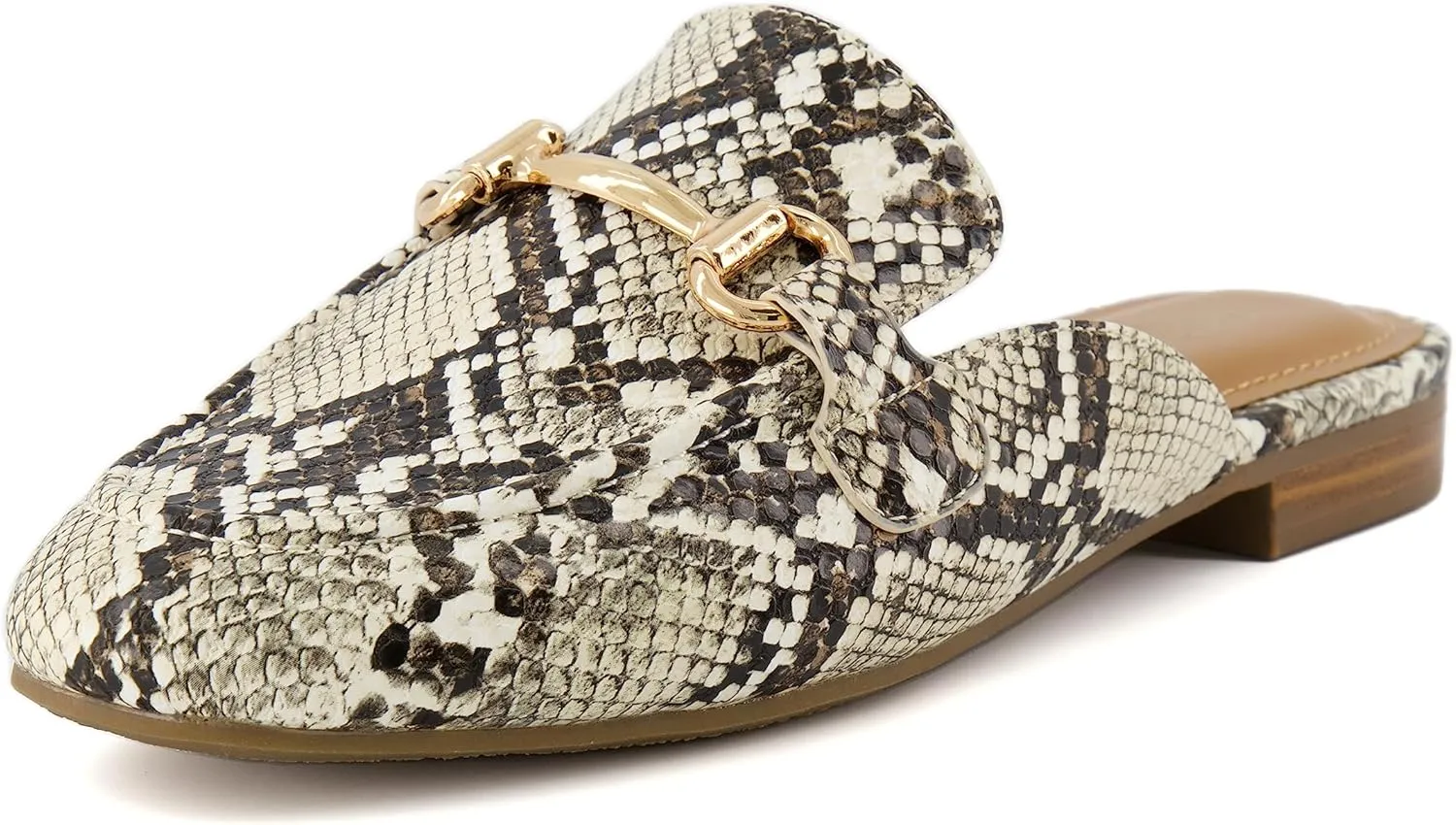 CUSHIONAIRE Women's Yates Buckle Slip On Mule  Memory Foam, Wide Widths Available