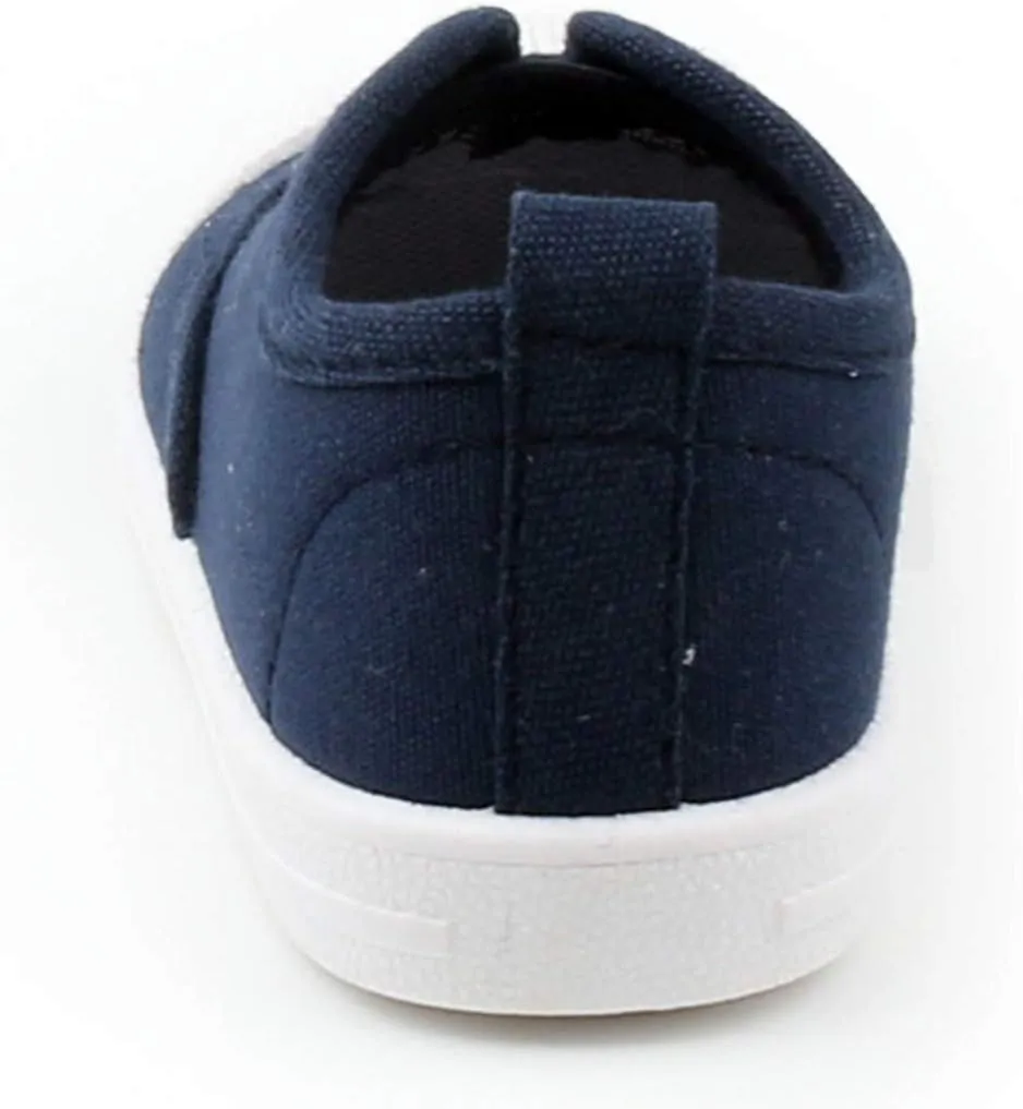 DADAWEN Boy's Girl's Candy Color Canvas Slip-On Lightweight Sneakers Cute Casual Running Shoes