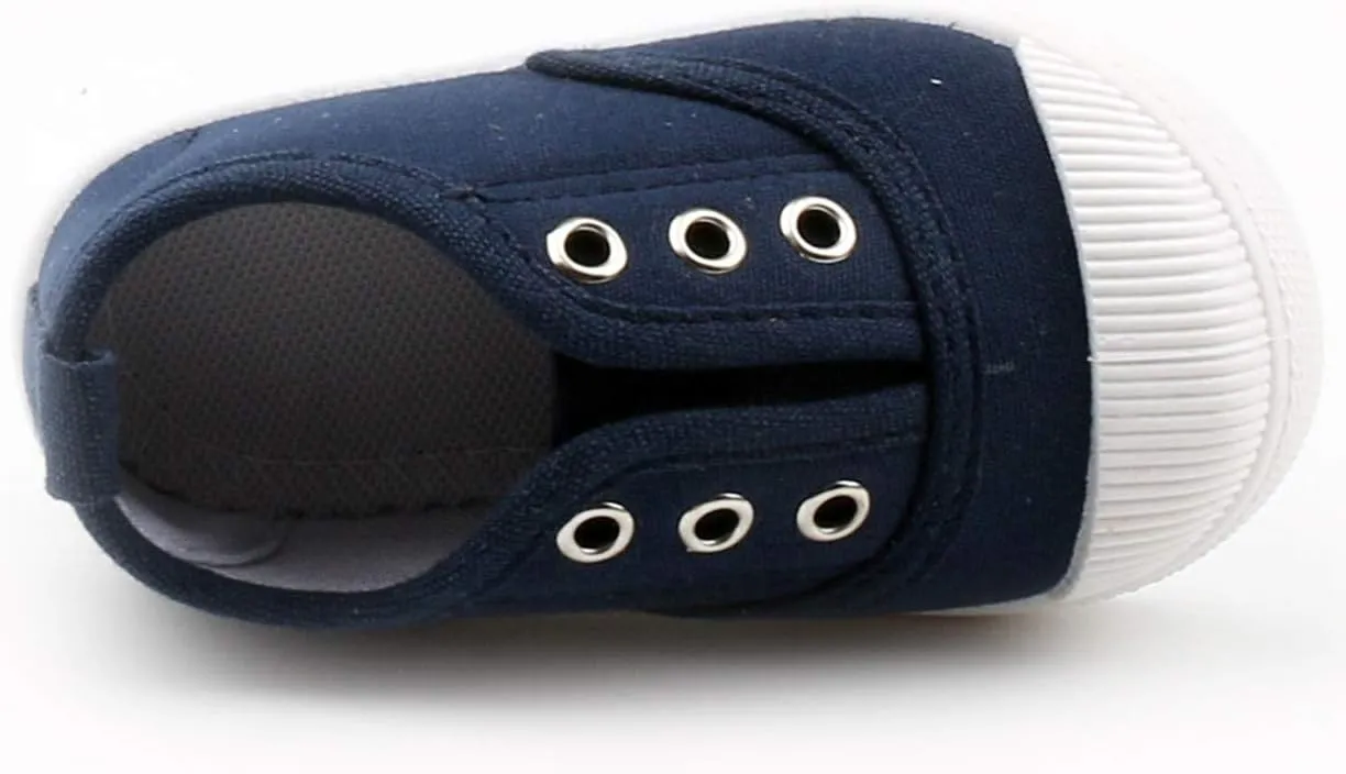DADAWEN Boy's Girl's Candy Color Canvas Slip-On Lightweight Sneakers Cute Casual Running Shoes
