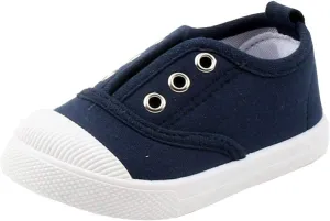 DADAWEN Boy's Girl's Candy Color Canvas Slip-On Lightweight Sneakers Cute Casual Running Shoes