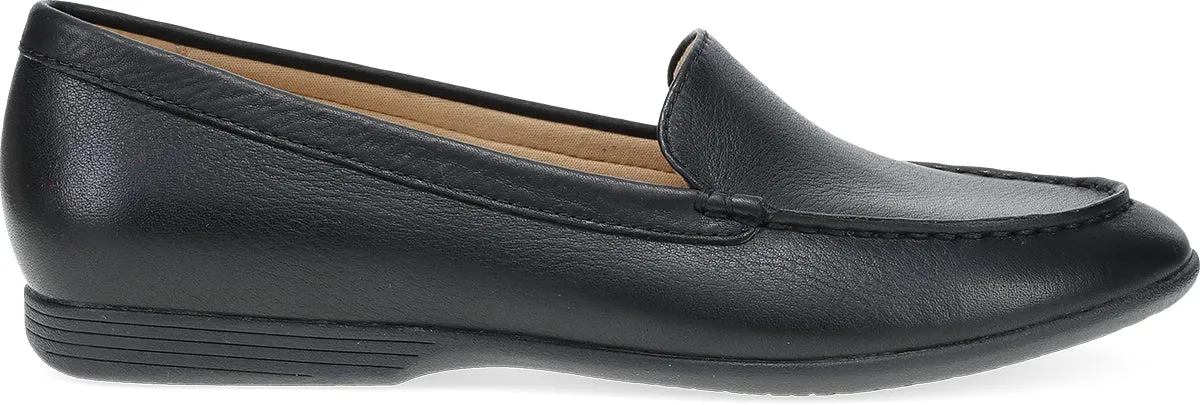 Dansko Black Tumbled Flat Women's Shoes 2043-500200