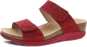 Dansko Maddy Slip-On Wedge Sandal for Women –Comfortable Wedge Shoes with Arch Support –Fully Adjustable Straps with Hook & Loop Closure–Versatile Casual to Dressy Footwear –Lightweight Rubber Outsole