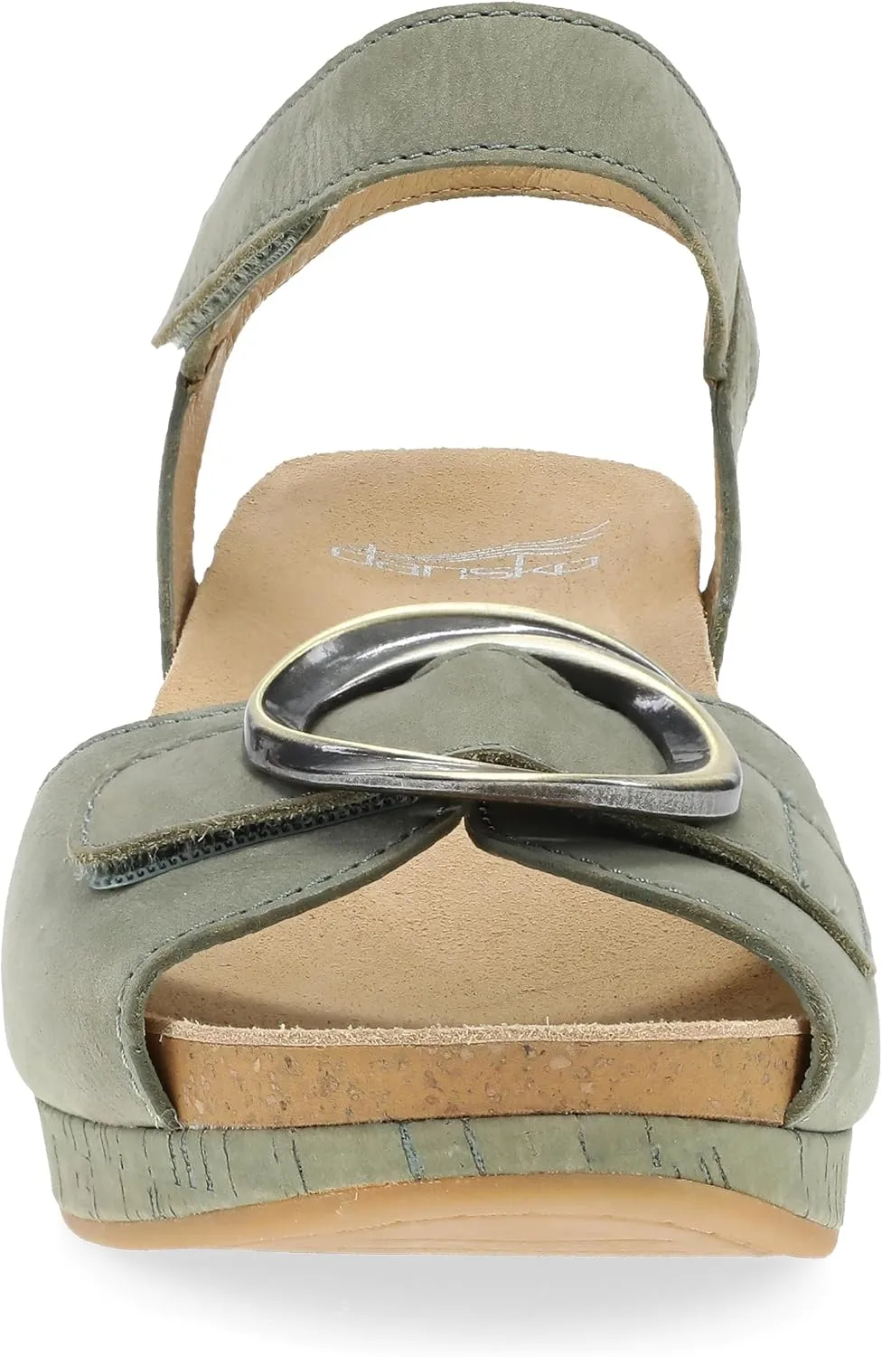 Dansko Stella Multi-Strap Wedge Sandal for Women - Cork/EVA Wedge with Arch Support -Fully Adjustable Straps-Lightweight Rubber Outsole