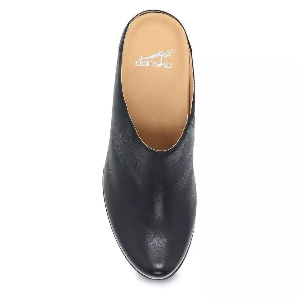 Dansko Women's Carrie Black Burnished Nubuck Mule 3218100200