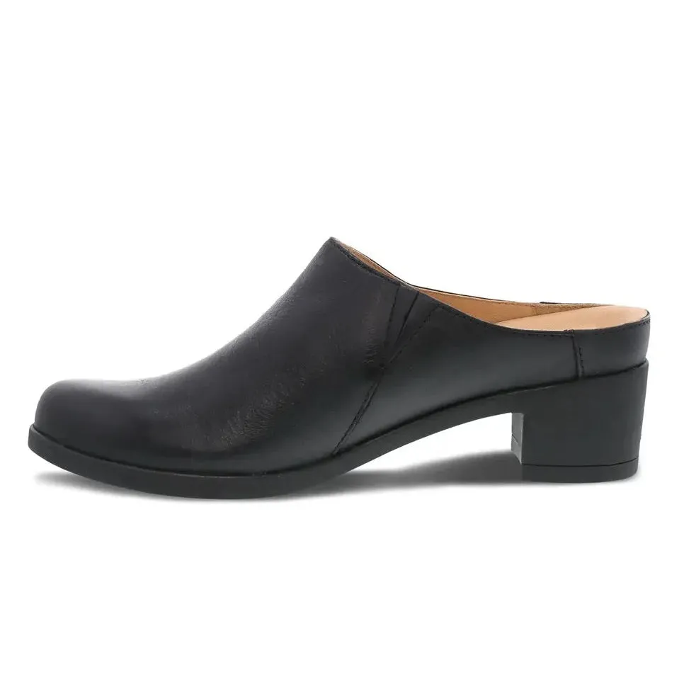 Dansko Women's Carrie Black Burnished Nubuck Mule 3218100200
