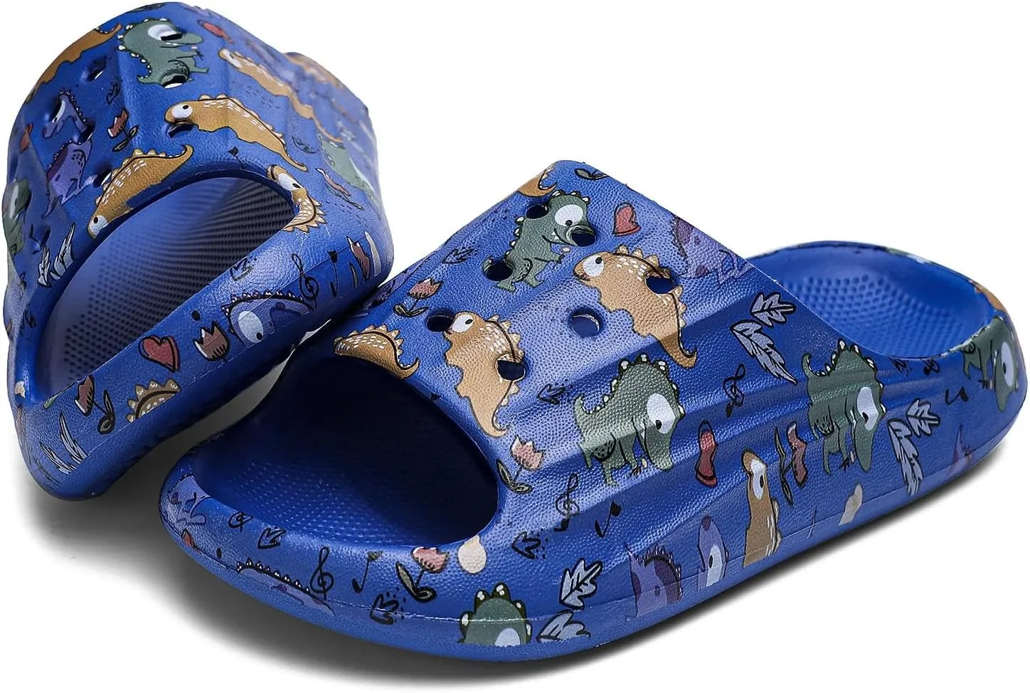 DAYUMKOU Toddler Boy Sandals Girls Footwear Cute Open Toe Beach Slides Indoor Outdoor Kids Slippers Lightweight Pool Shoes