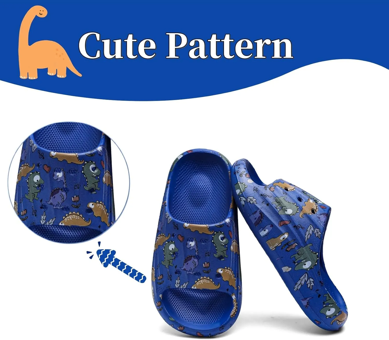 DAYUMKOU Toddler Boy Sandals Girls Footwear Cute Open Toe Beach Slides Indoor Outdoor Kids Slippers Lightweight Pool Shoes