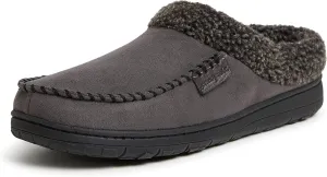 Dearfoams Mens Indoor/Outdoor Breathable Memory Foam Brendan Clog House Shoe Slipper with Wide Widths