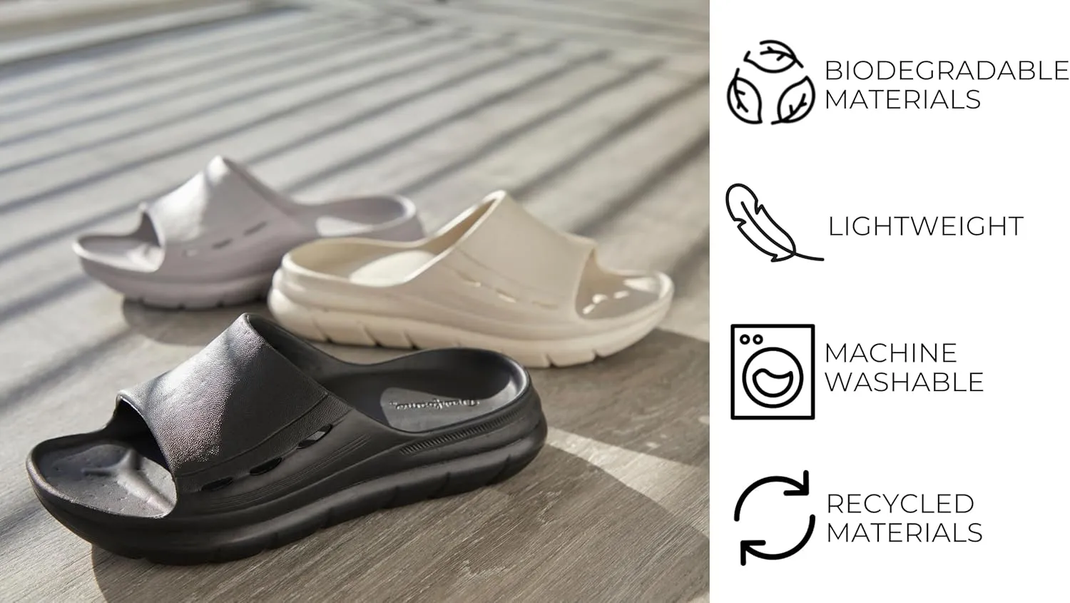 Dearfoams Women's Eva Lightweight Regrind Pillow Slide Sandal