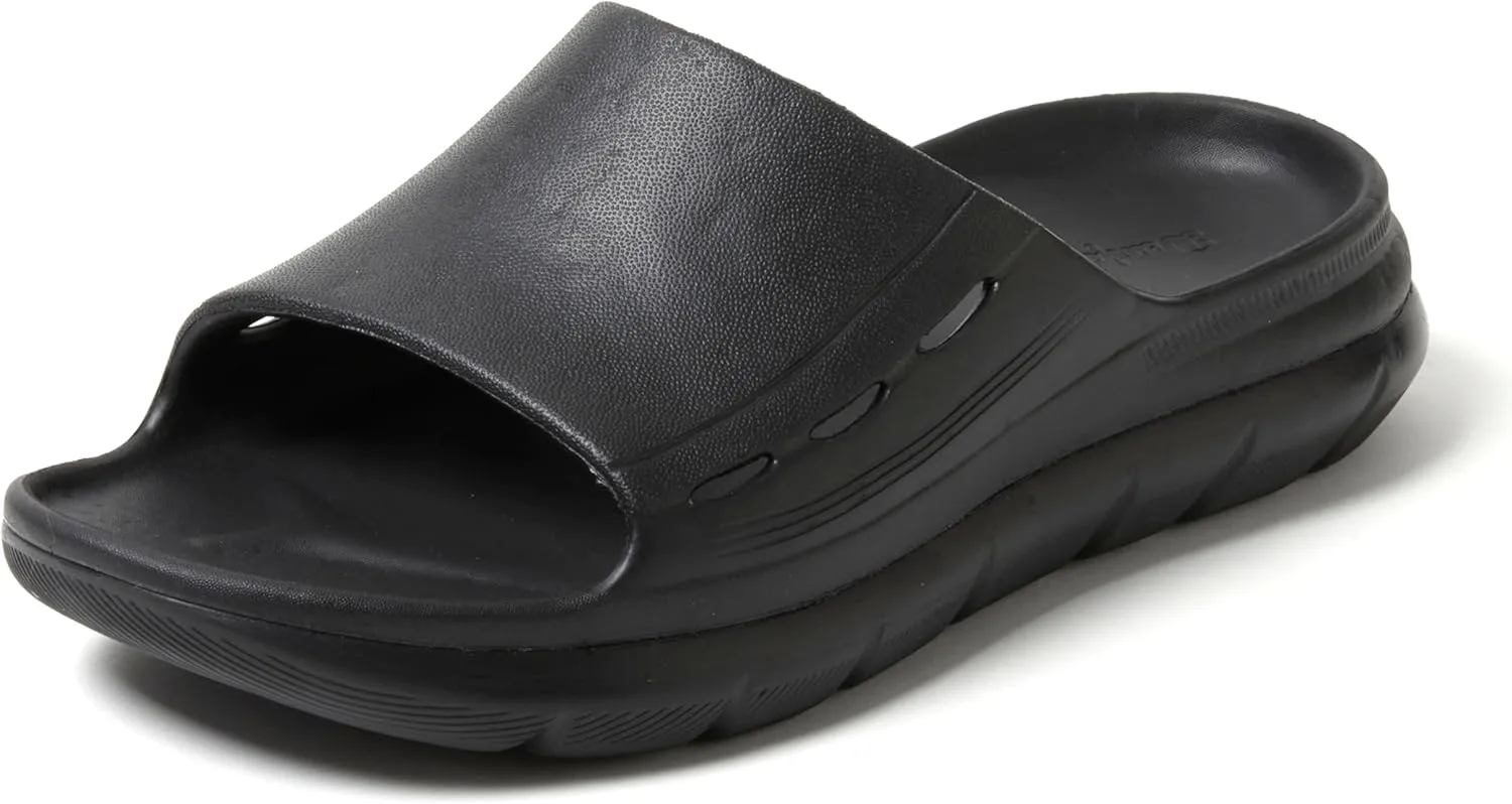 Dearfoams Women's Eva Lightweight Regrind Pillow Slide Sandal