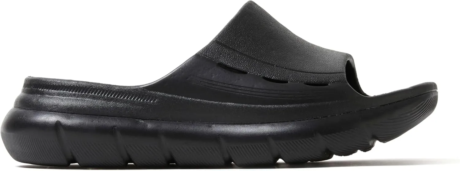 Dearfoams Women's Eva Lightweight Regrind Pillow Slide Sandal