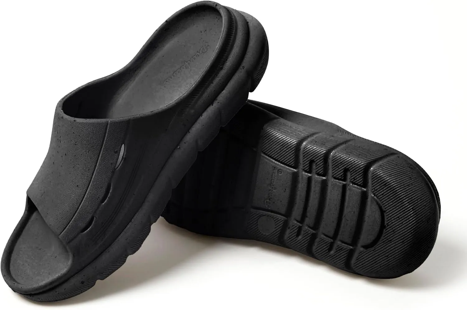 Dearfoams Women's Eva Lightweight Regrind Pillow Slide Sandal
