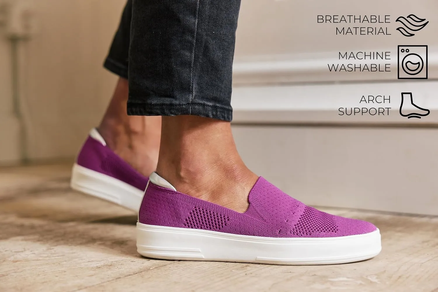 Dearfoams Women's Slip-On Lightweight Comfortable Sophie Loafer