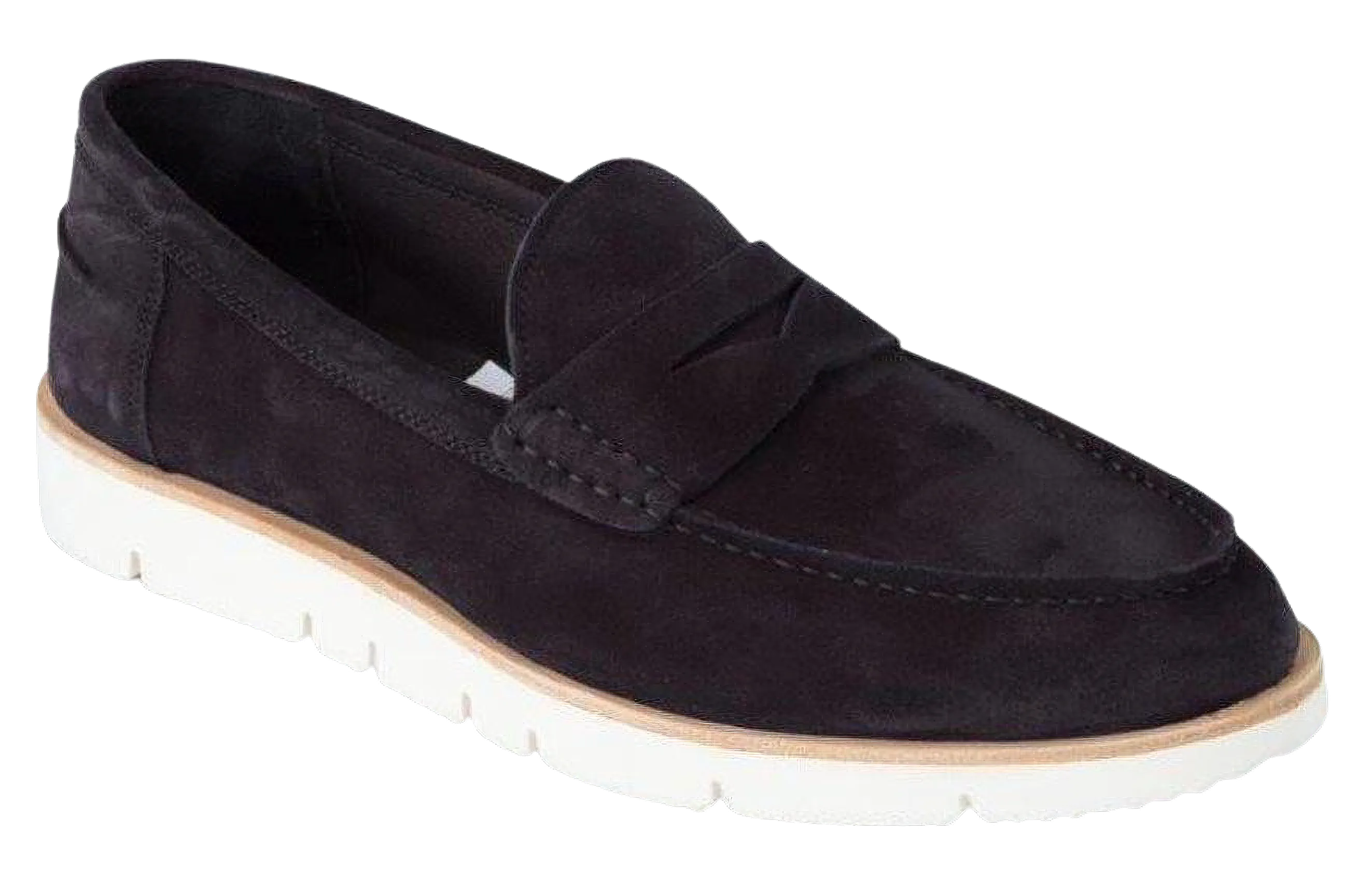 DI CHENZO Men's 5051 Deep Blue Velour Leather Loafer