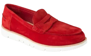 DI CHENZO Men's 5051 Red Leather Loafer