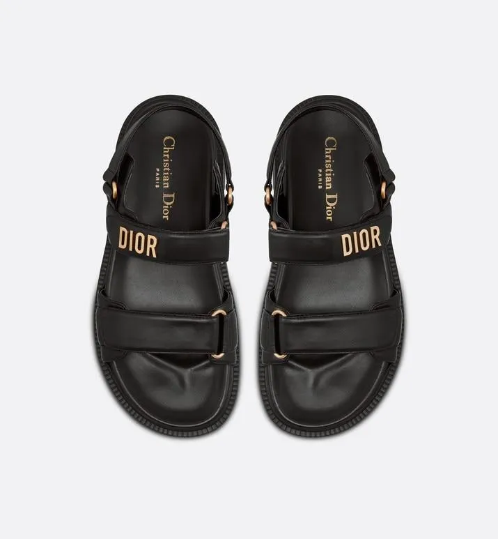 DiorAct Sandal • Black Lambskin
