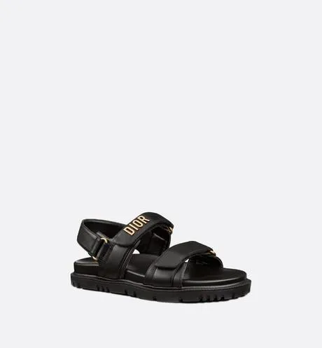 DiorAct Sandal • Black Lambskin