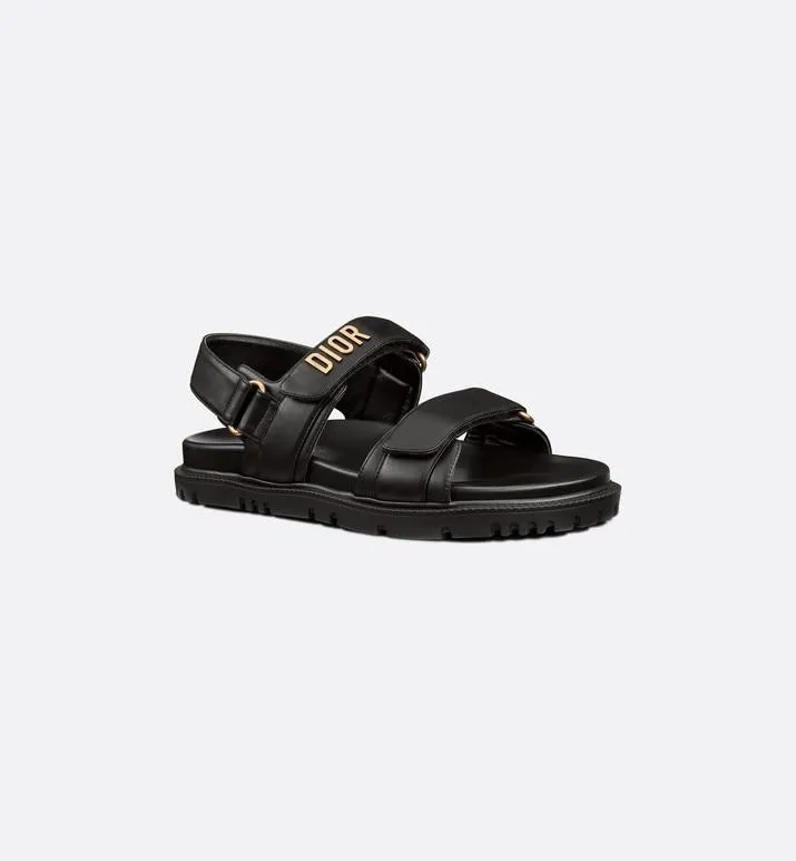 DiorAct Sandal • Black Lambskin