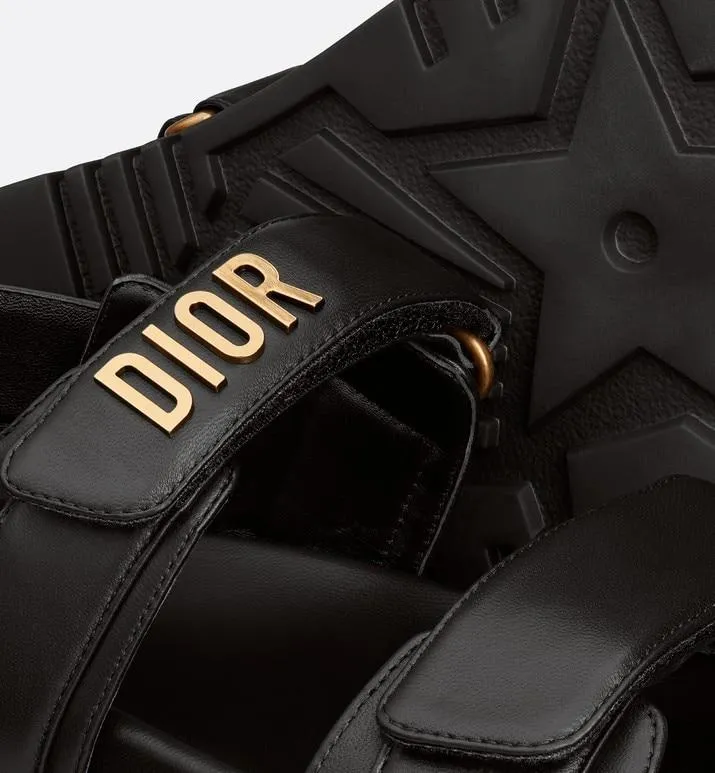 DiorAct Sandal • Black Lambskin
