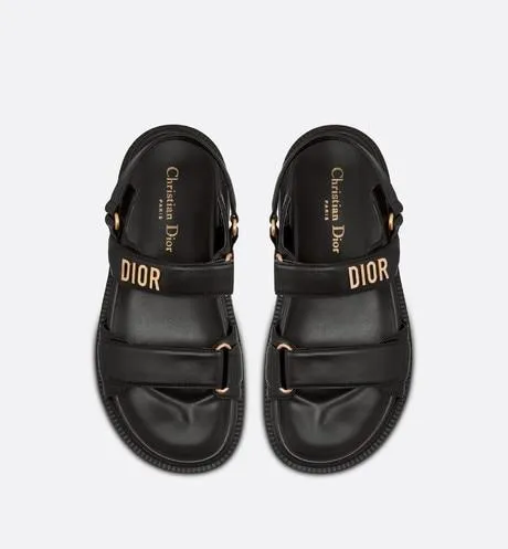 DiorAct Sandal • Black Lambskin