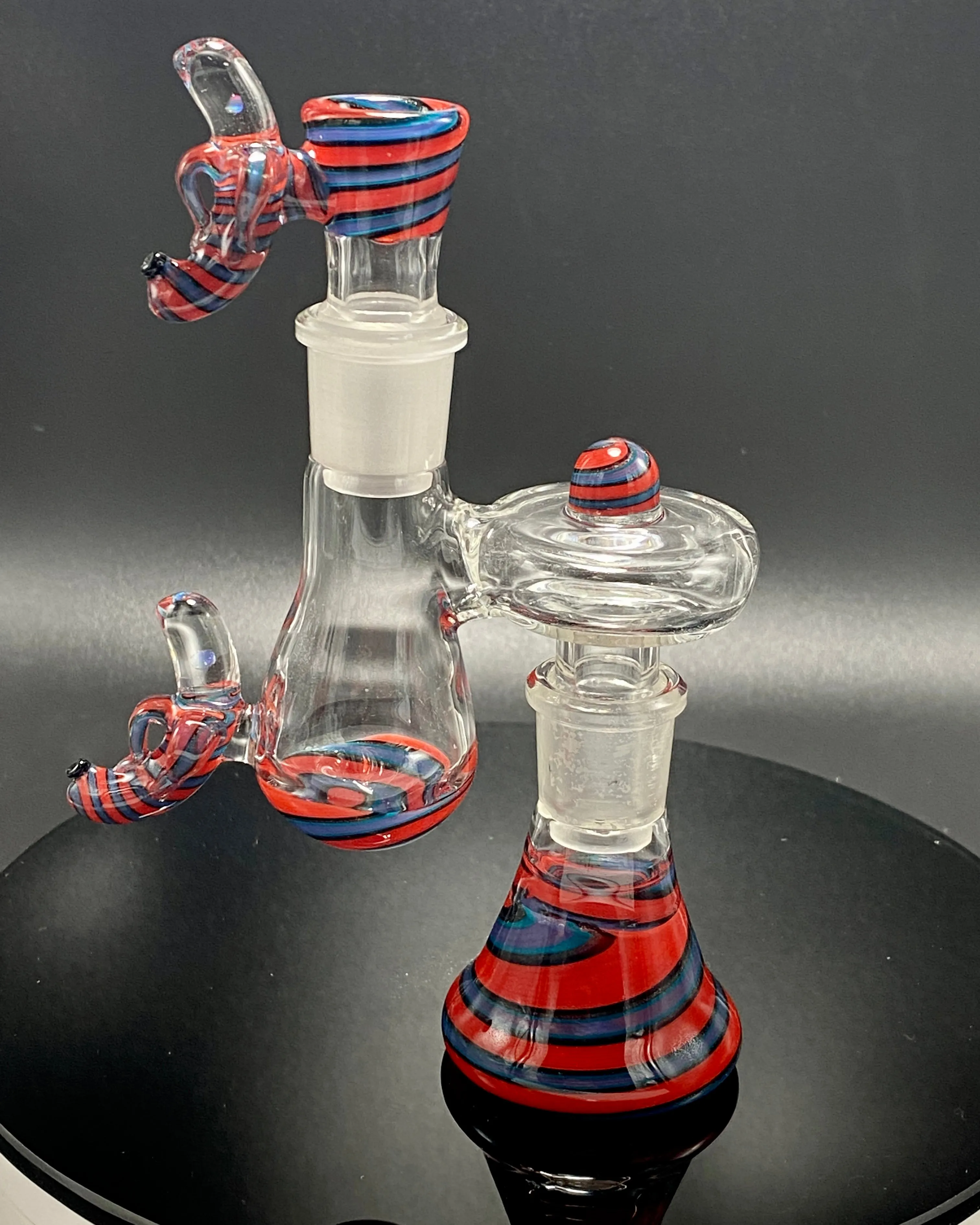 Dippy Glass 18mm Matching Dry Catch Set