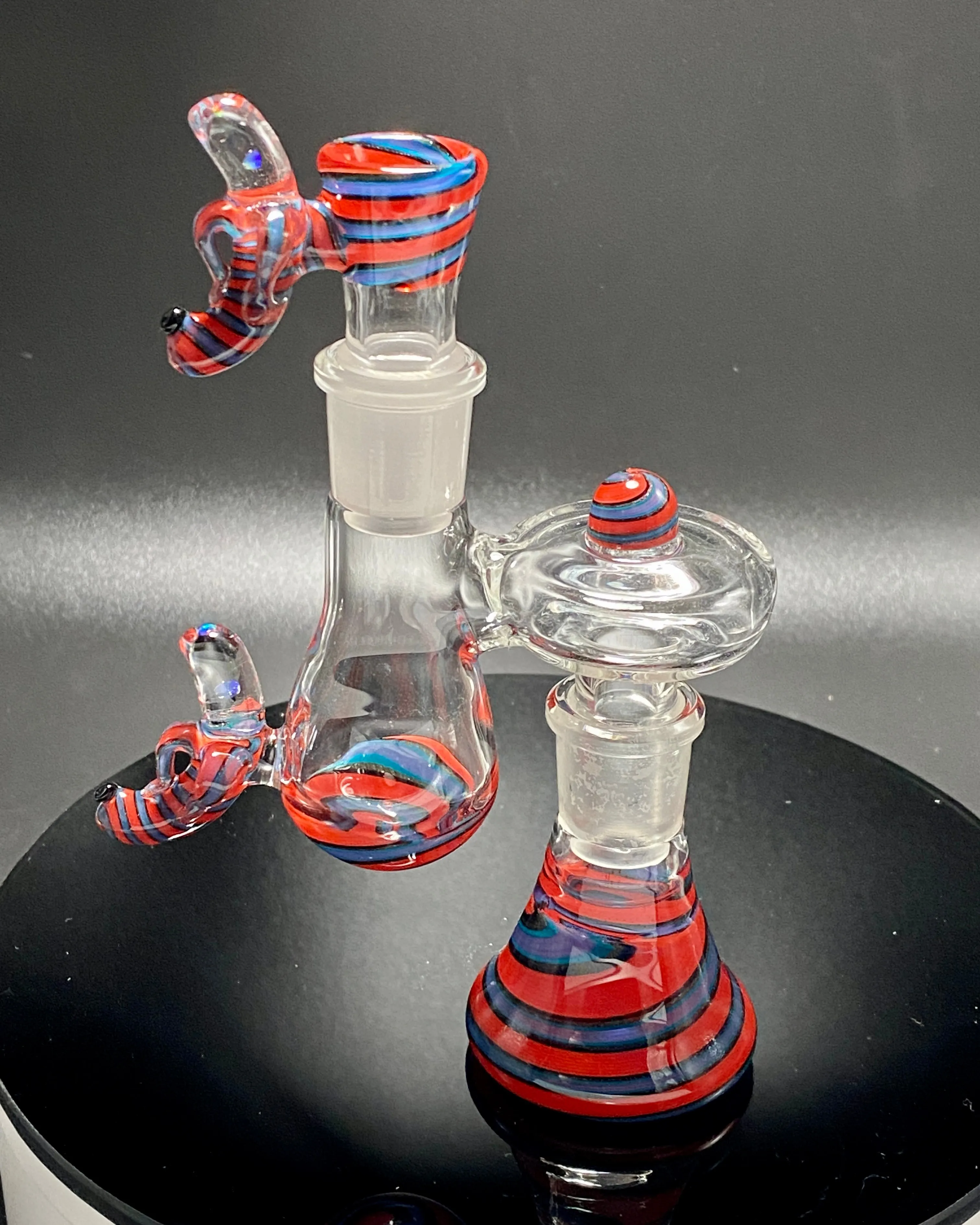 Dippy Glass 18mm Matching Dry Catch Set