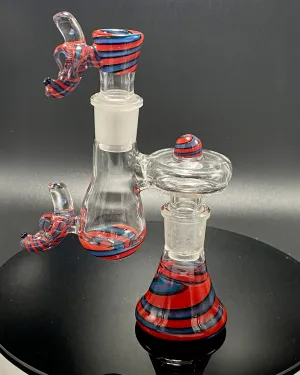 Dippy Glass 18mm Matching Dry Catch Set