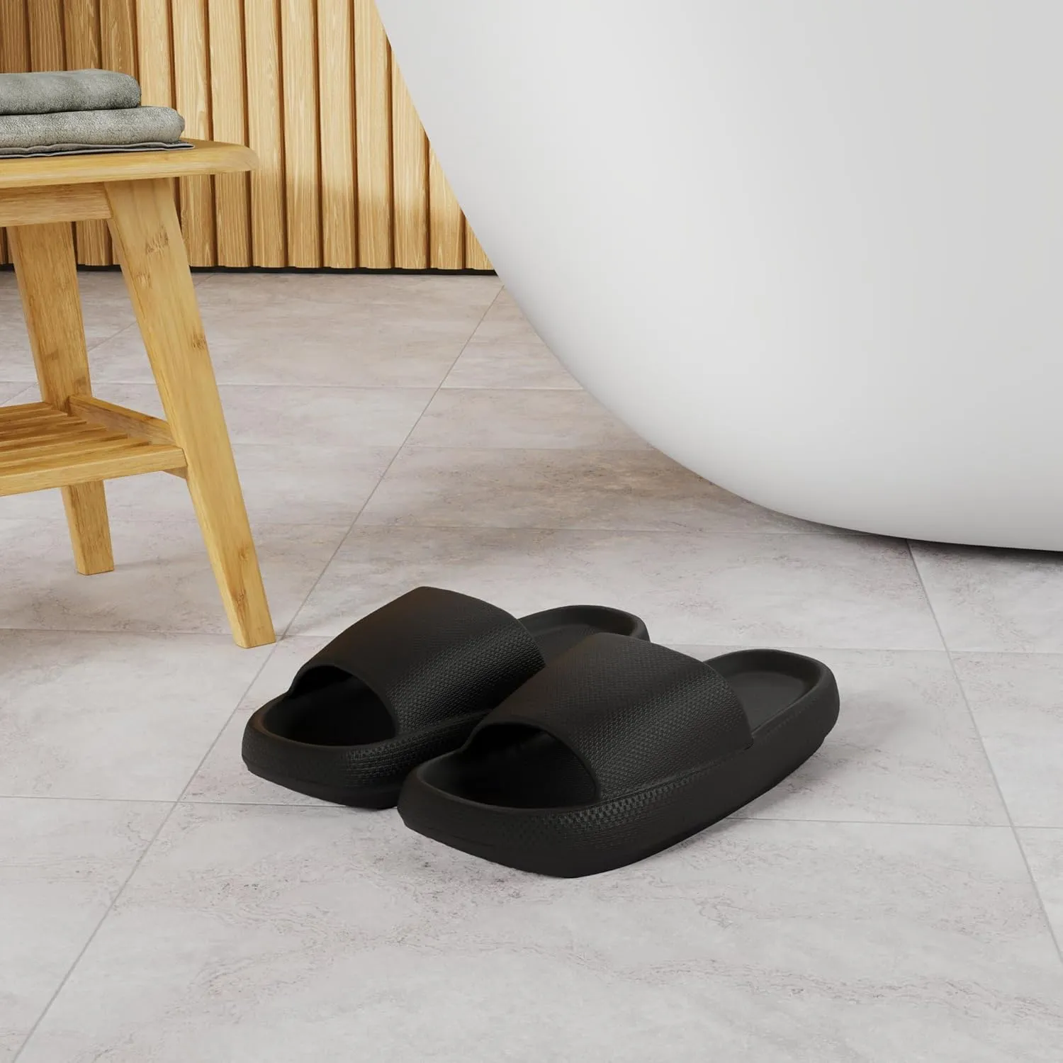 Dirk Slides for Women and Men Sandals Pillow Slippers Shower shoes Cushioned Cloud Slides