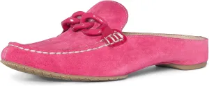 Donald Pliner Women's Bless Distressed Mules, Closed Toe Comfort Loafers, Slip On Mules for Women