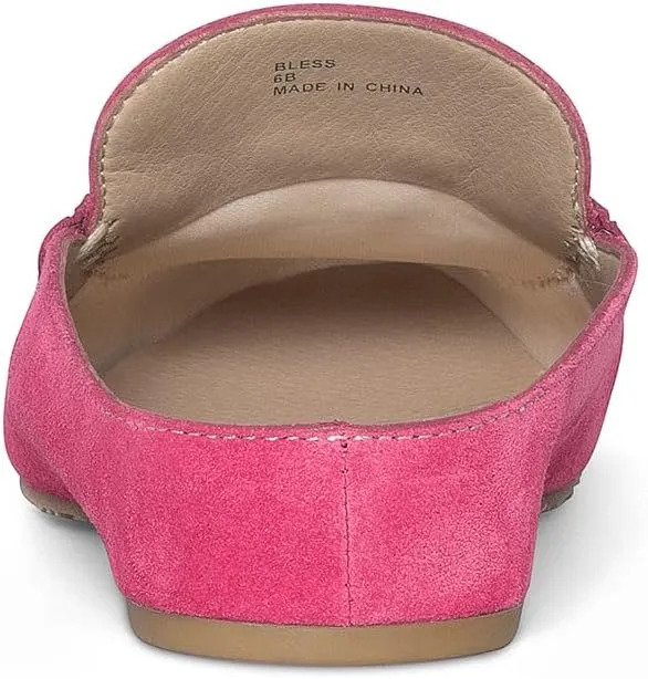 Donald Pliner Women's Bless Distressed Mules, Closed Toe Comfort Loafers, Slip On Mules for Women