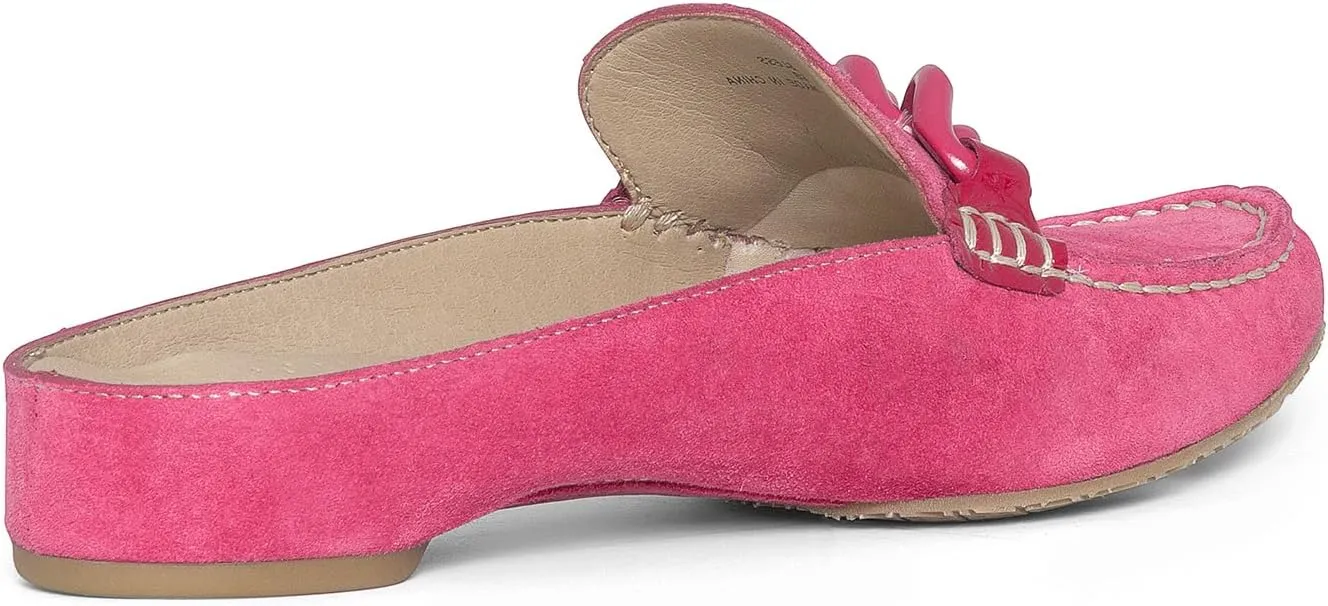 Donald Pliner Women's Bless Distressed Mules, Closed Toe Comfort Loafers, Slip On Mules for Women