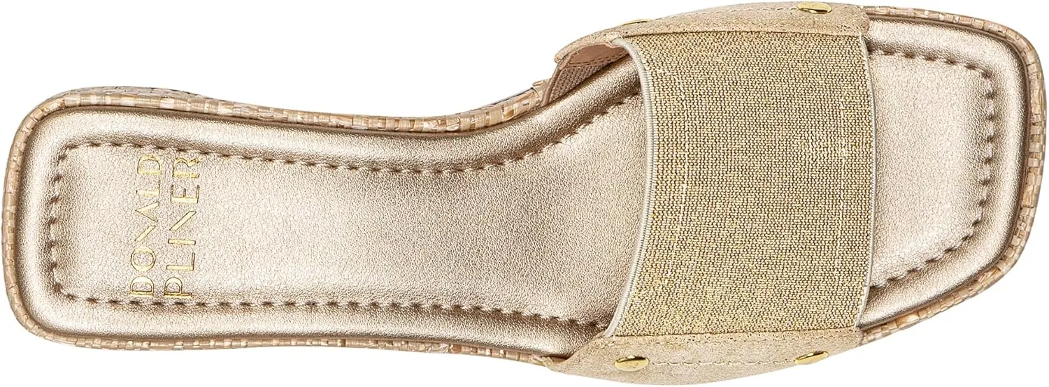 Donald Pliner Women's Rodeo Jute Elastic Slide Sandal